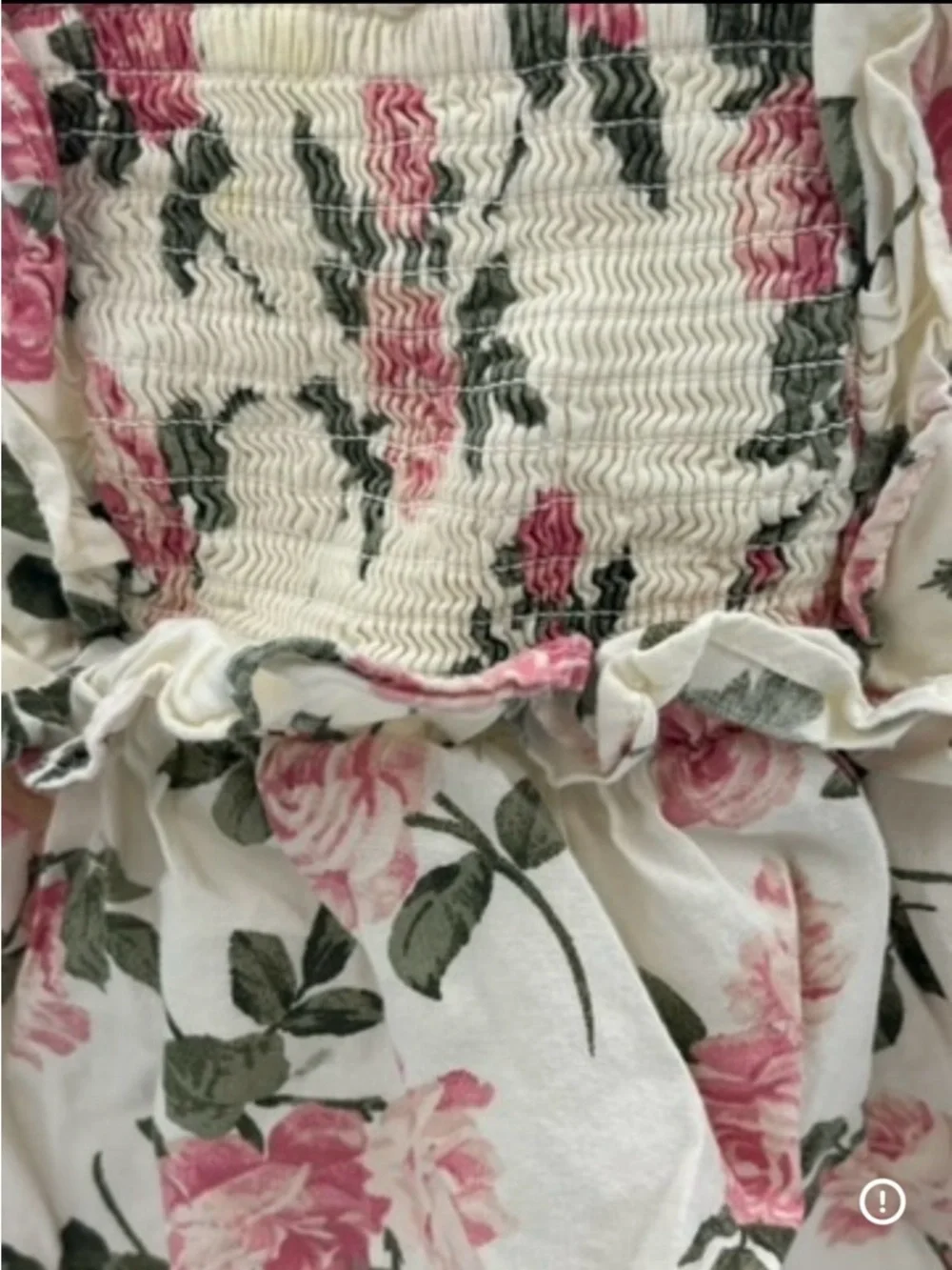 Old Navy Cream and Pink Baby Girl Set - Top & Bloomer.18-24M